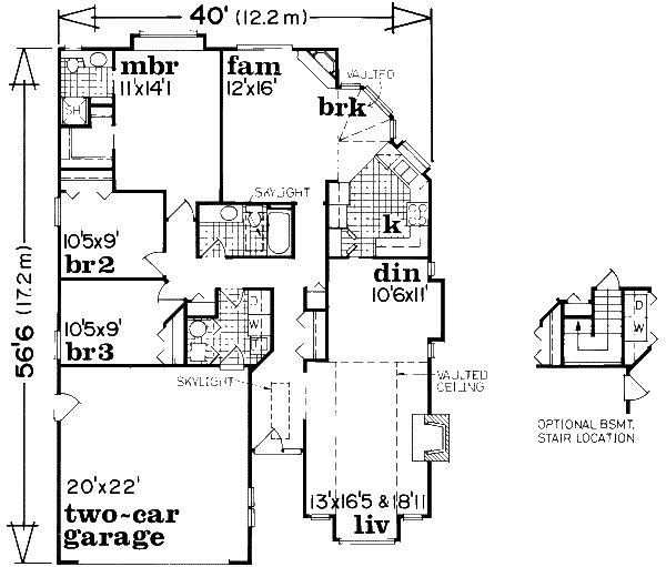 main floor house blueprint