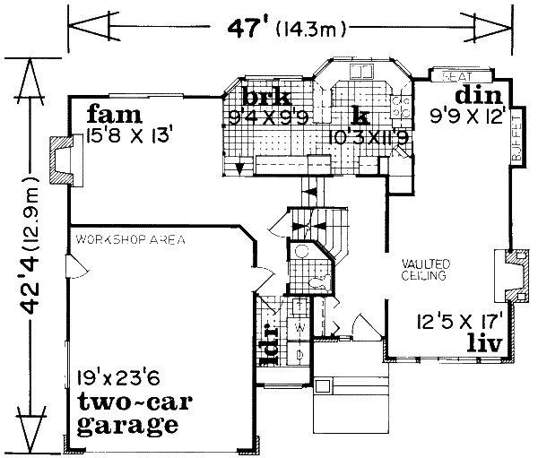 main floor house blueprint