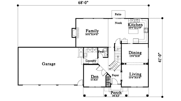 main floor house blueprint