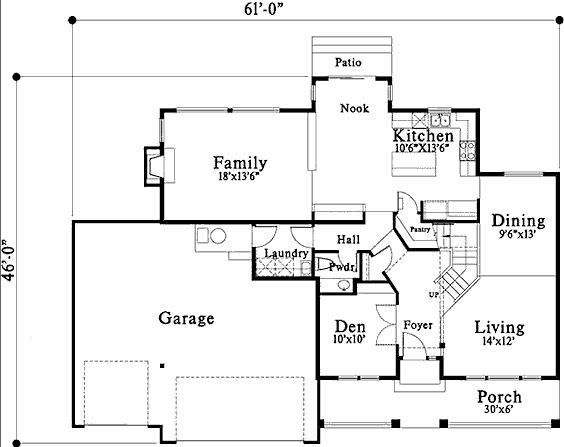 main floor house blueprint