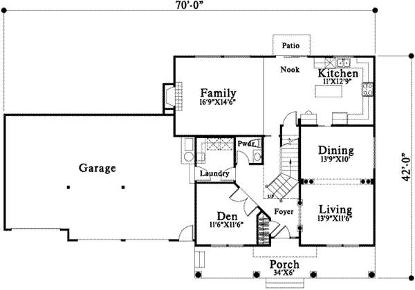 main floor house blueprint