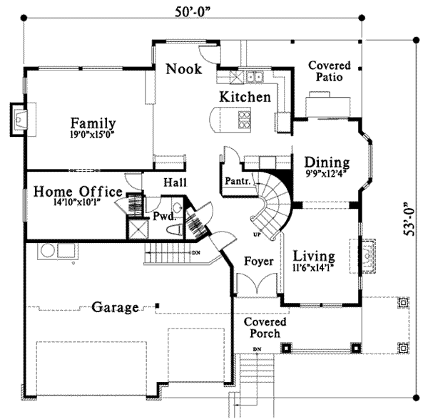 main floor house blueprint