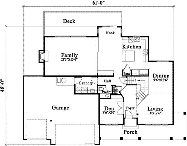 main floor house blueprint
