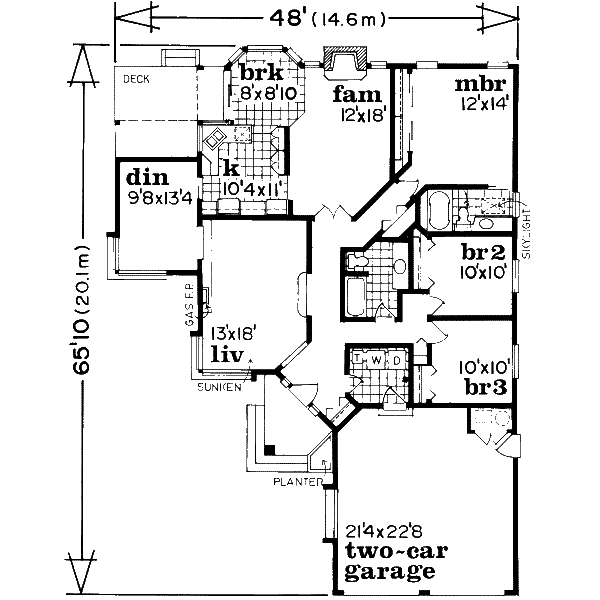 main floor house blueprint