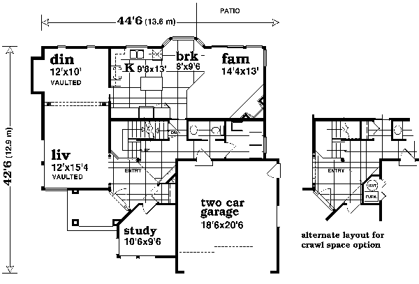 main floor house blueprint