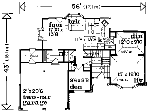main floor house blueprint