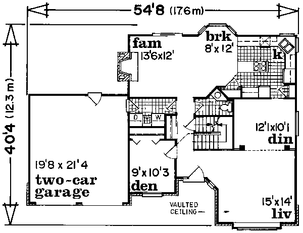 main floor house blueprint