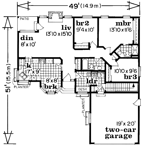 main floor house blueprint
