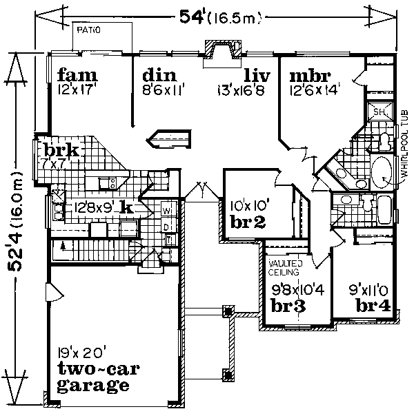 main floor house blueprint