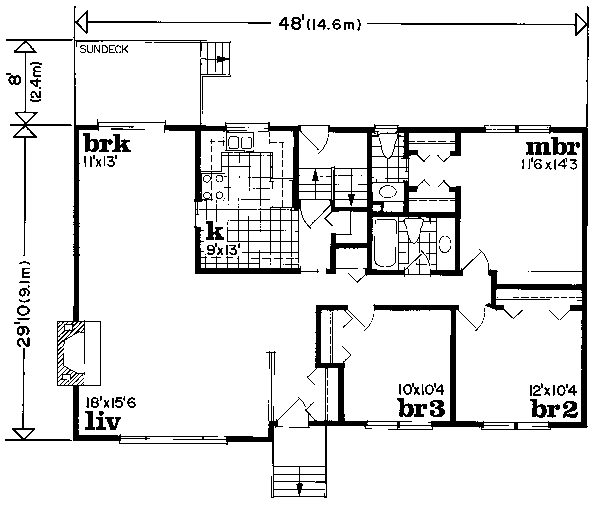 main floor house blueprint