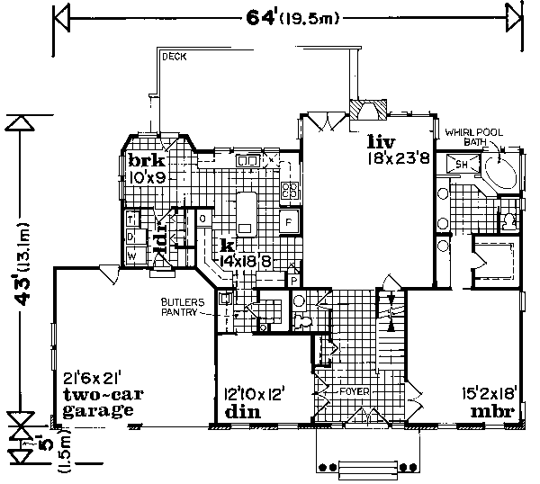 main floor house blueprint