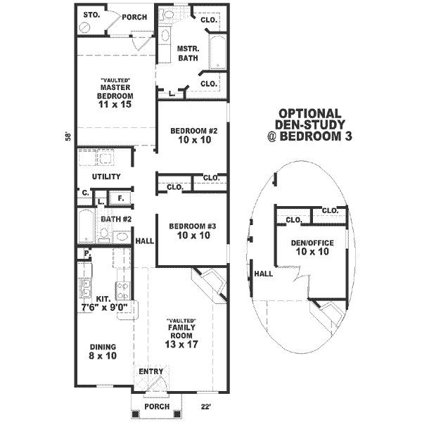 main floor house blueprint