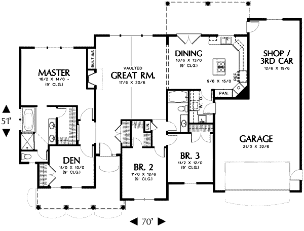 main floor house blueprint