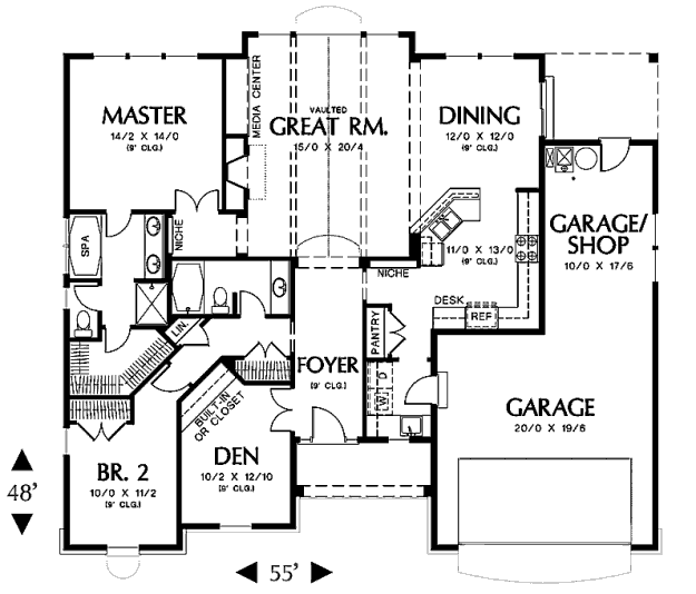 main floor house blueprint