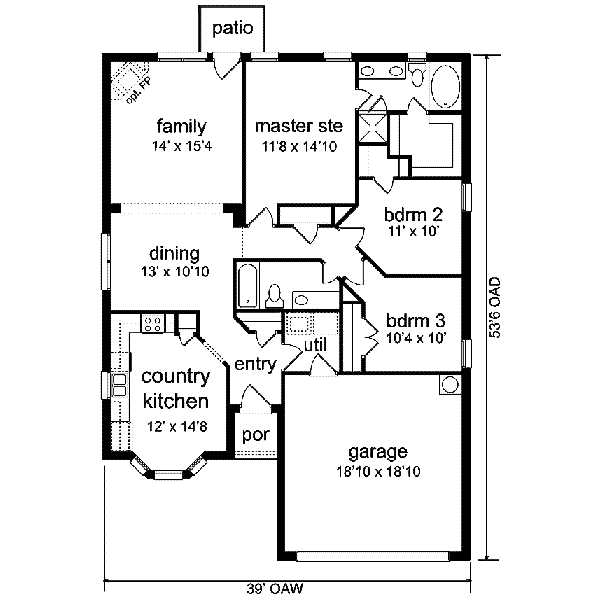 main floor house blueprint