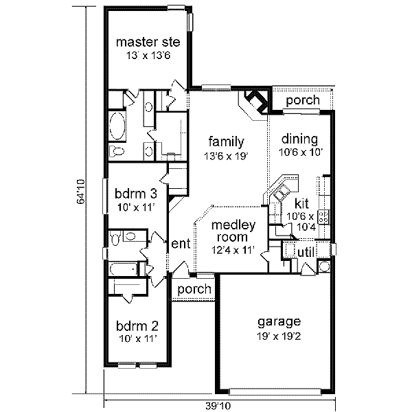 main floor house blueprint