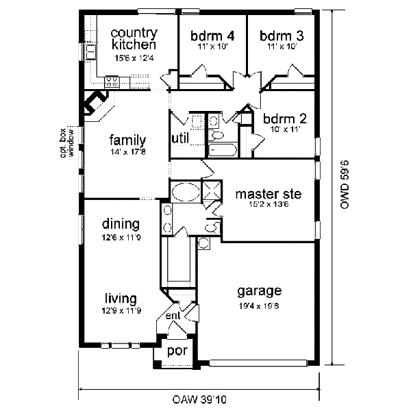main floor house blueprint