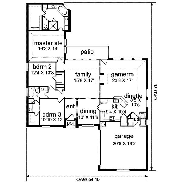 main floor house blueprint