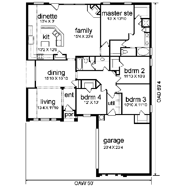 main floor house blueprint