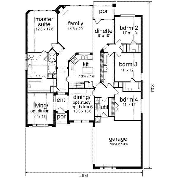 main floor house blueprint