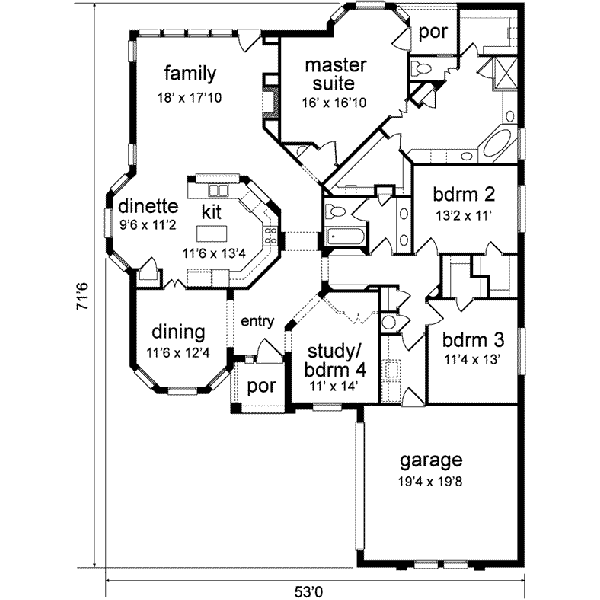 main floor house blueprint