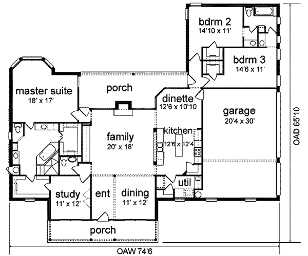 main floor house blueprint