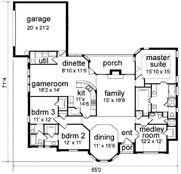 main floor house blueprint