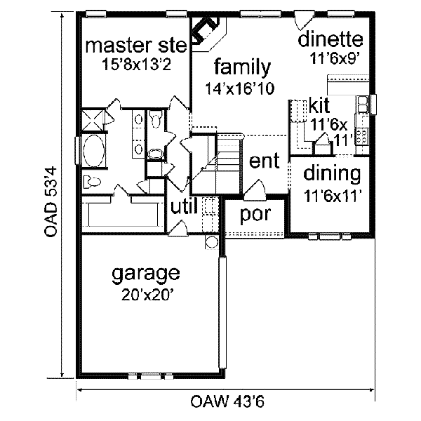 main floor house blueprint