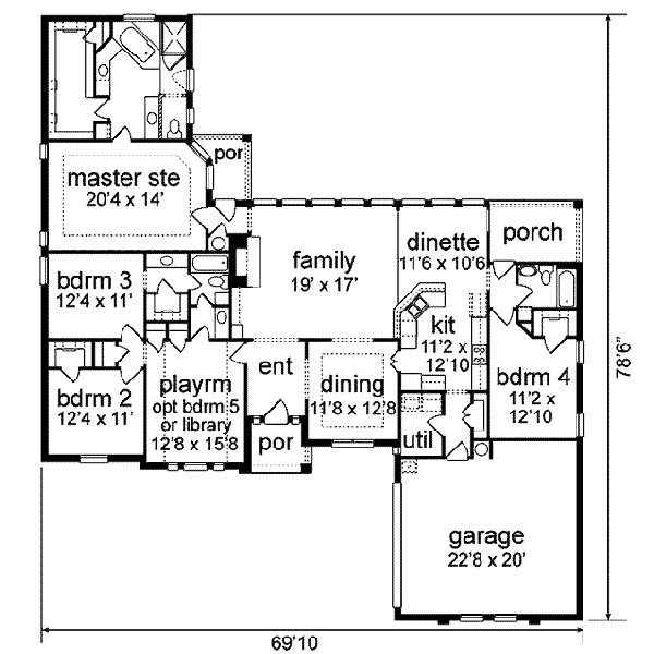 main floor house blueprint