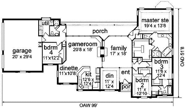 main floor house blueprint