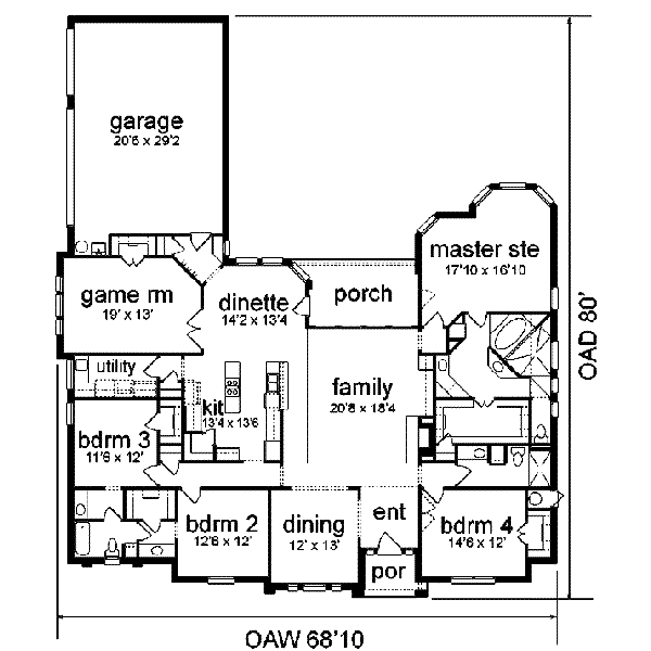 main floor house blueprint