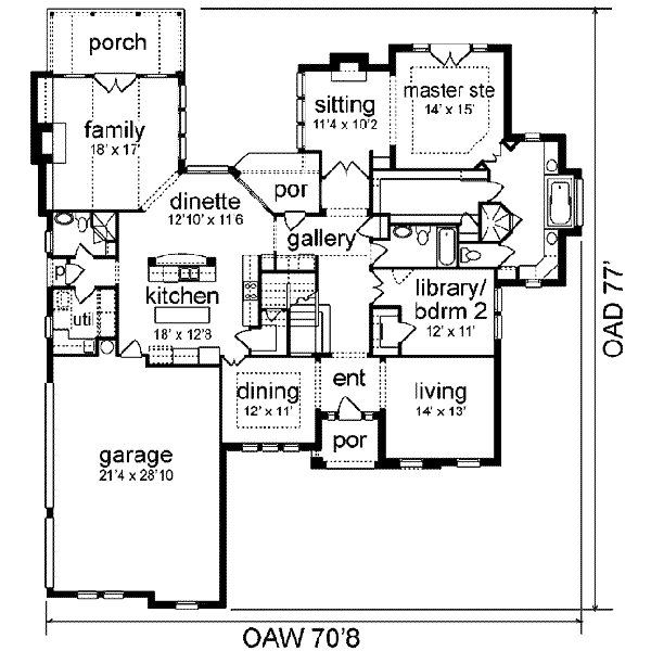main floor house blueprint