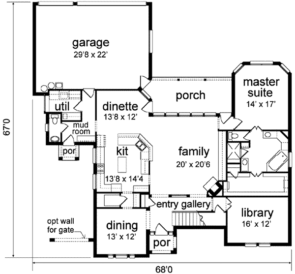 main floor house blueprint
