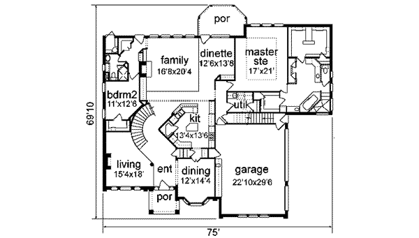 main floor house blueprint