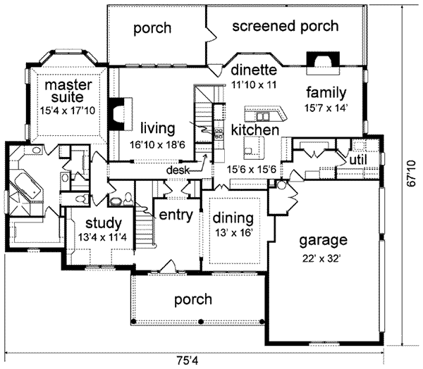 main floor house blueprint