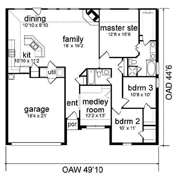 main floor house blueprint