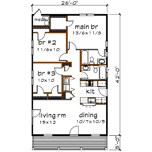main floor house blueprint