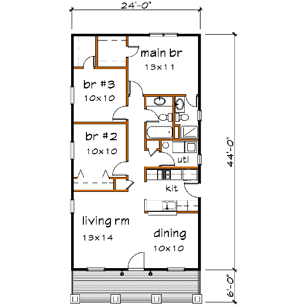 main floor house blueprint