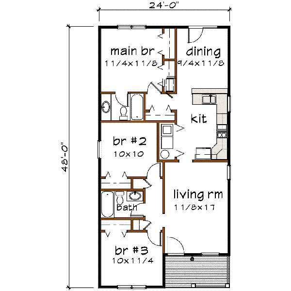 main floor house blueprint