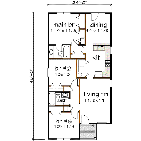 main floor house blueprint