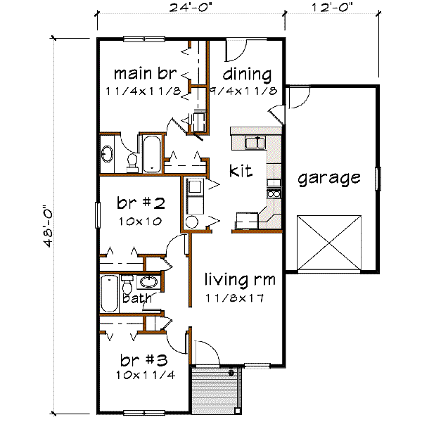 main floor house blueprint