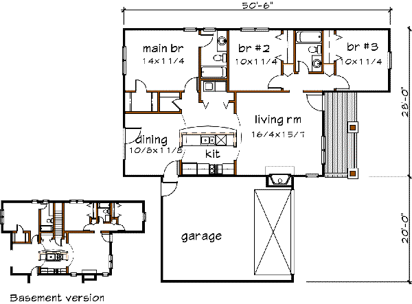 main floor house blueprint