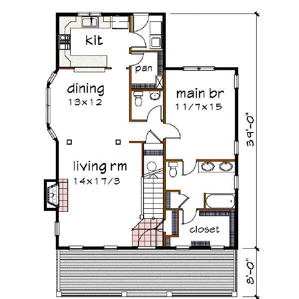 main floor house blueprint