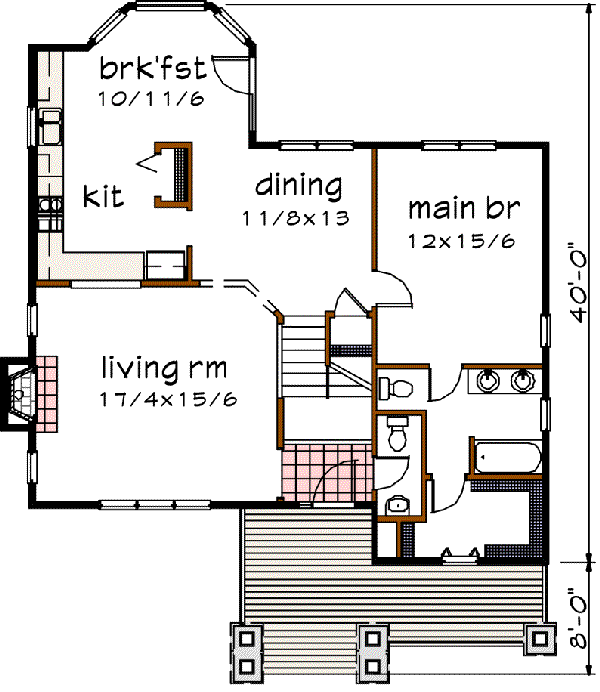main floor house blueprint