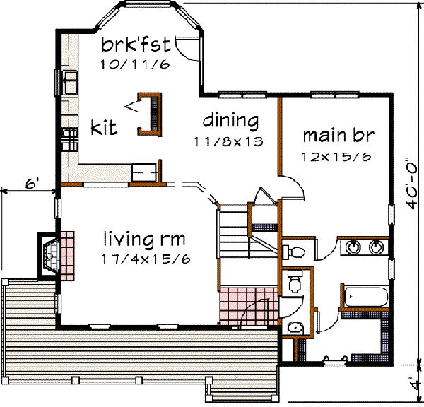 main floor house blueprint