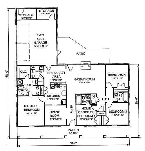 main floor house blueprint