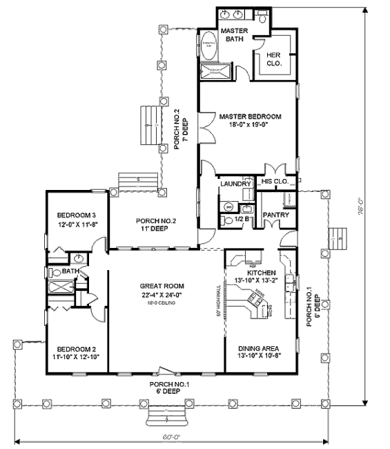 main floor house blueprint