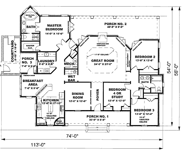main floor house blueprint