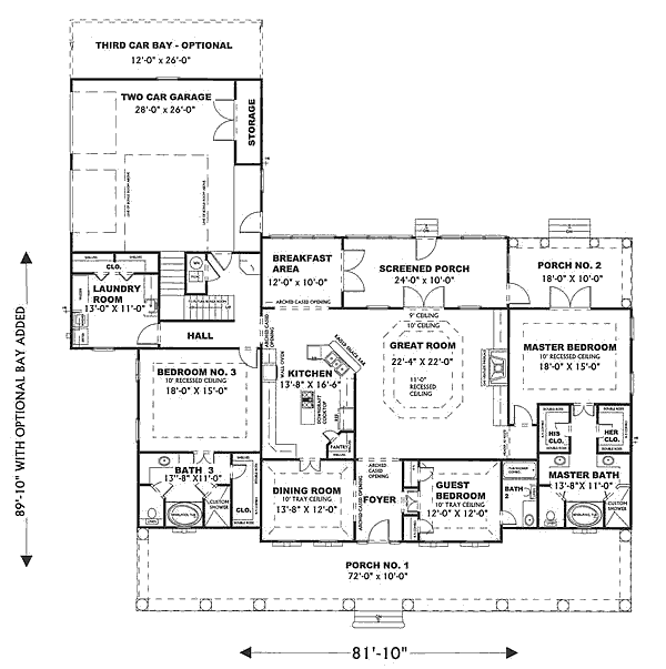 main floor house blueprint