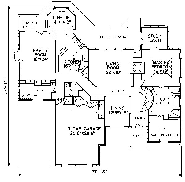 main floor house blueprint